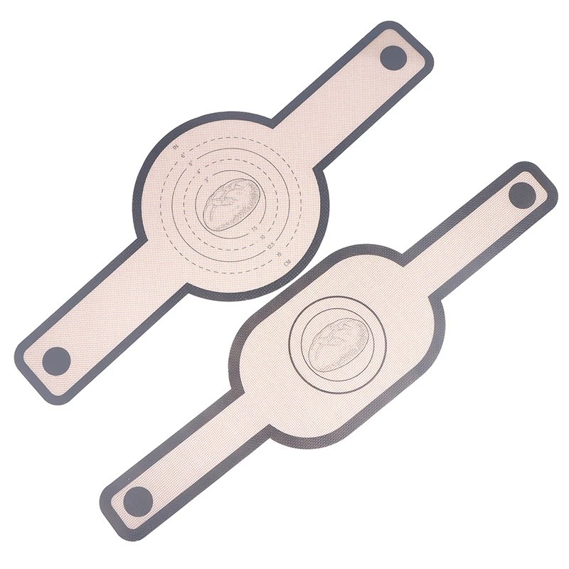Silicone Baking Mat Dough Transfer Pad Instead Of Parchment Sling Long Handle Sling Non-Stick Extraction Pad Oven Accessories
