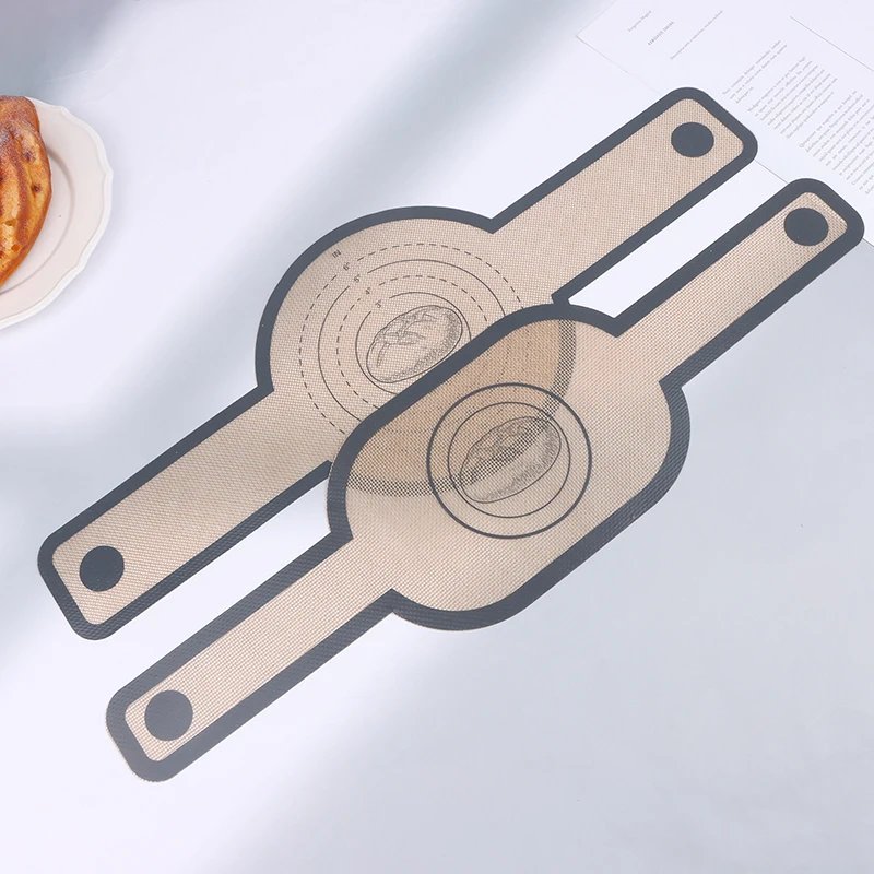 Silicone Baking Mat Dough Transfer Pad Instead Of Parchment Sling Long Handle Sling Non-Stick Extraction Pad Oven Accessories