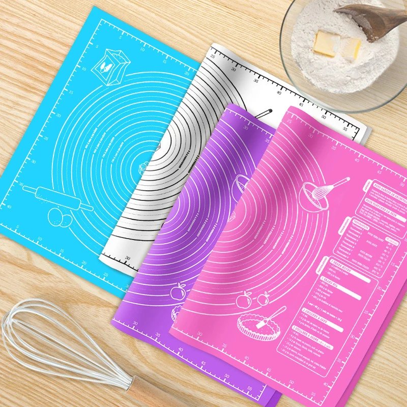 Silicone Baking Mats Sheet Pizza Dough Non-Stick Maker Holder Pastry Kitchen Accessories Cooking Tools Utensils Bakeware Gadget