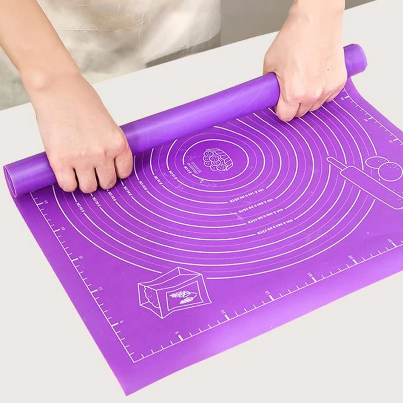 Silicone Baking Mats Sheet Pizza Dough Non-Stick Maker Holder Pastry Kitchen Accessories Cooking Tools Utensils Bakeware Gadget
