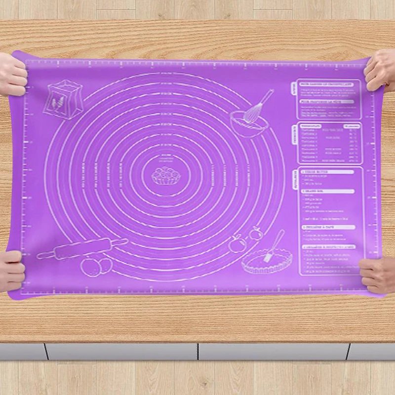 Silicone Baking Mats Sheet Pizza Dough Non-Stick Maker Holder Pastry Kitchen Accessories Cooking Tools Utensils Bakeware Gadget