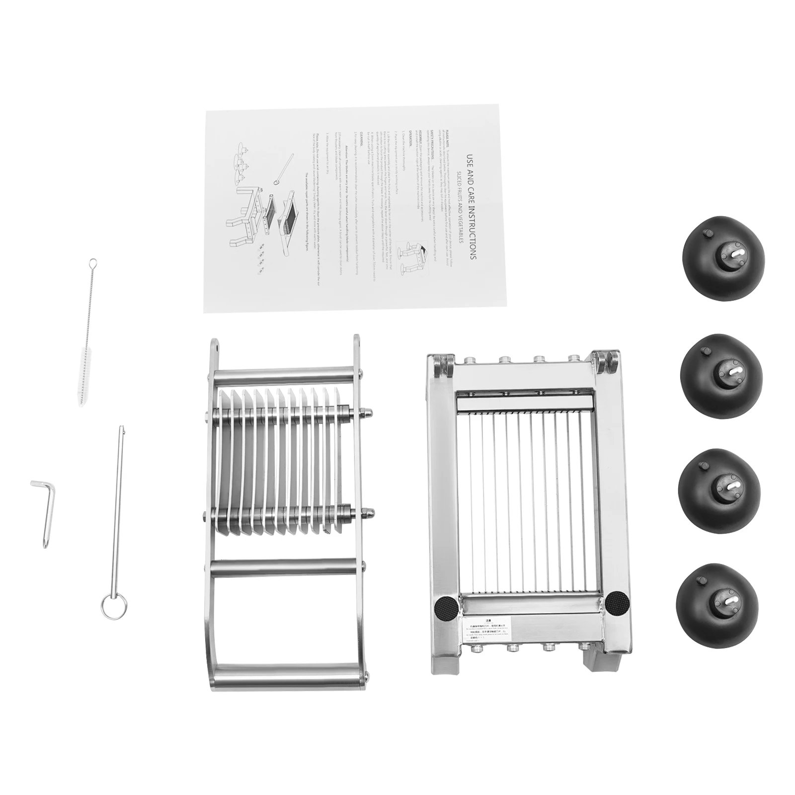 10mm Thickness Manual Cutter Commercial Cutting Machine Stainless Steel Slicer Tool With 4 Suction Cups