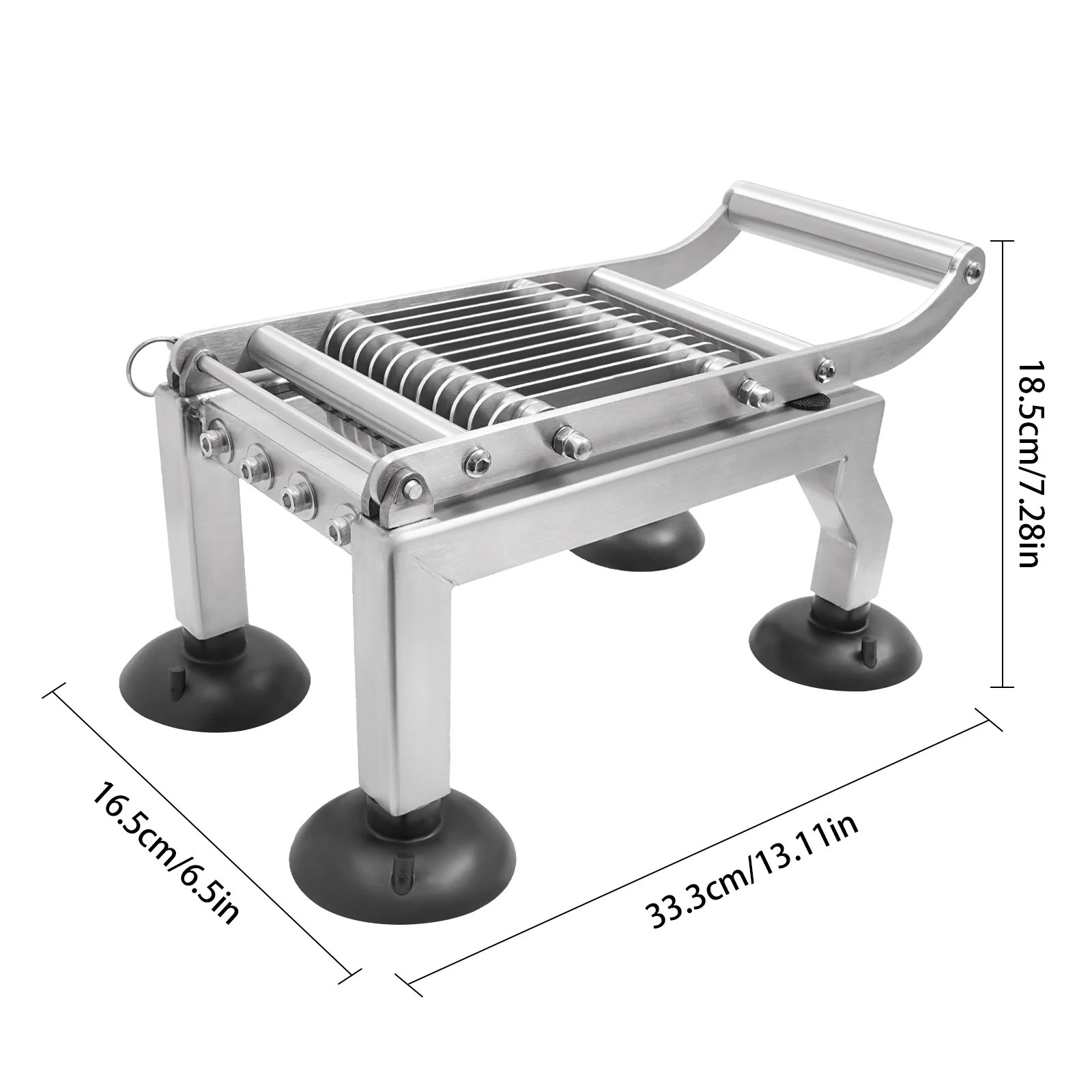 10mm Thickness Manual Cutter Commercial Cutting Machine Stainless Steel Slicer Tool With 4 Suction Cups