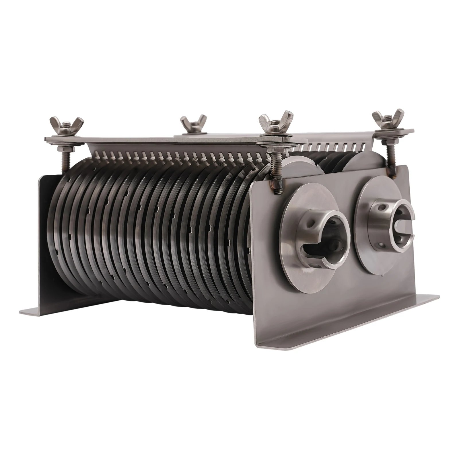 Stainless Steel Meat Slicer Knife, 5mm Cutting Thickness, Manual Operation, 500kg/1102.3lbs/h Efficiency, Easy to Clean and Asse