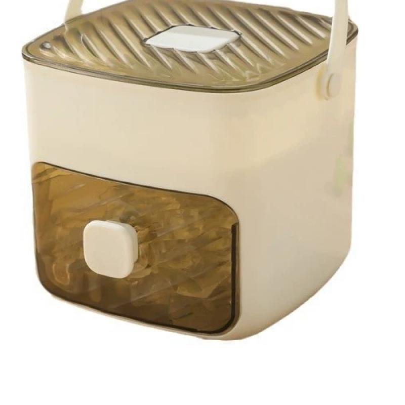 Large Ice Cube Maker, Double Layer, Easy-Press Lid, Food-Grade Tray, Whiskey & Cocktails, Kitchen Gadget