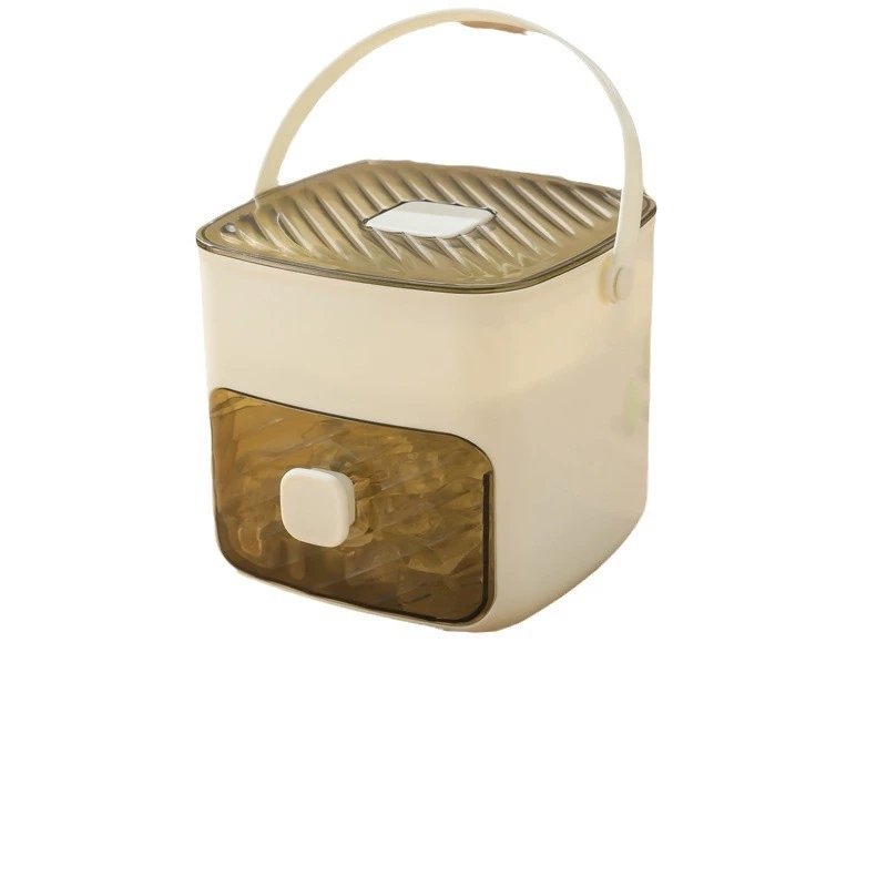 Large Ice Cube Maker, Double Layer, Easy-Press Lid, Food-Grade Tray, Whiskey & Cocktails, Kitchen Gadget