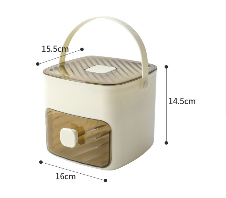 Large Ice Cube Maker, Double Layer, Easy-Press Lid, Food-Grade Tray, Whiskey & Cocktails, Kitchen Gadget