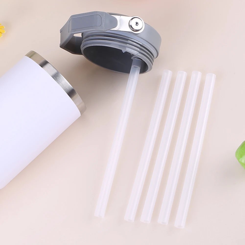 5Pcs Replacement Straws Wear-Resistant Reusable Straws Clear Straws Long Straws for Stanley 30oz Cup