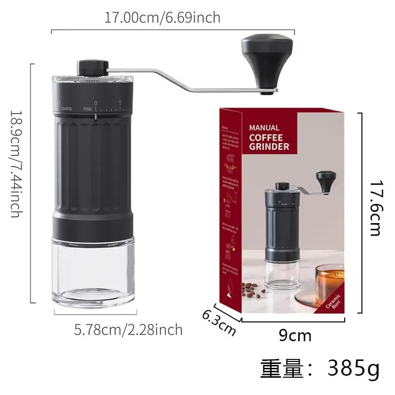 Manual Coffee Grinders Hand-Cranked Coffee Machine Ceramic Core Coffee Bean Mill Portable Espresso Grinder Suitable Home Travel Manual Coffee Grinders Hand-Cranked Coffee Machine Ceramic Core Coffee Bean Mill Portable Espresso Grinder Suitable Home Travel