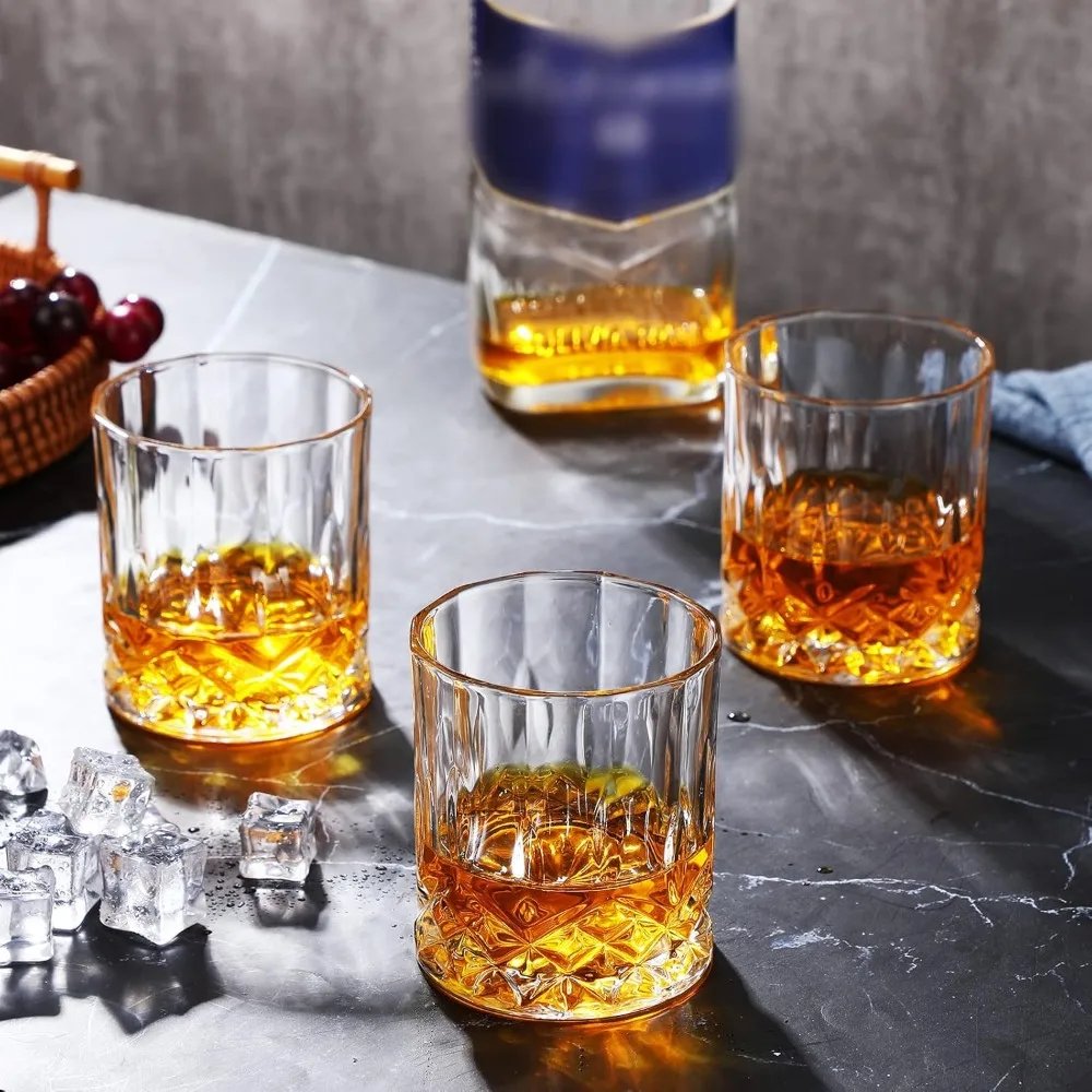 36 Pieces Whiskey Glasses Bulk Old Fashioned Crystal Rocks Glasses 12 oz for Whiskey Bourbon Cocktail Vodka Liquor Drinks Gift