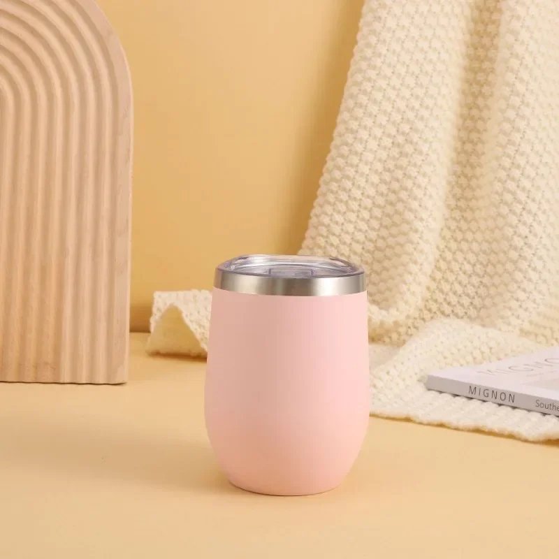 360ml 12oz Thermal Insulated Stainless Steel Tumbler Double Wall Water Bottle Portable To Go Coffee Mug Travel Dinking Cup