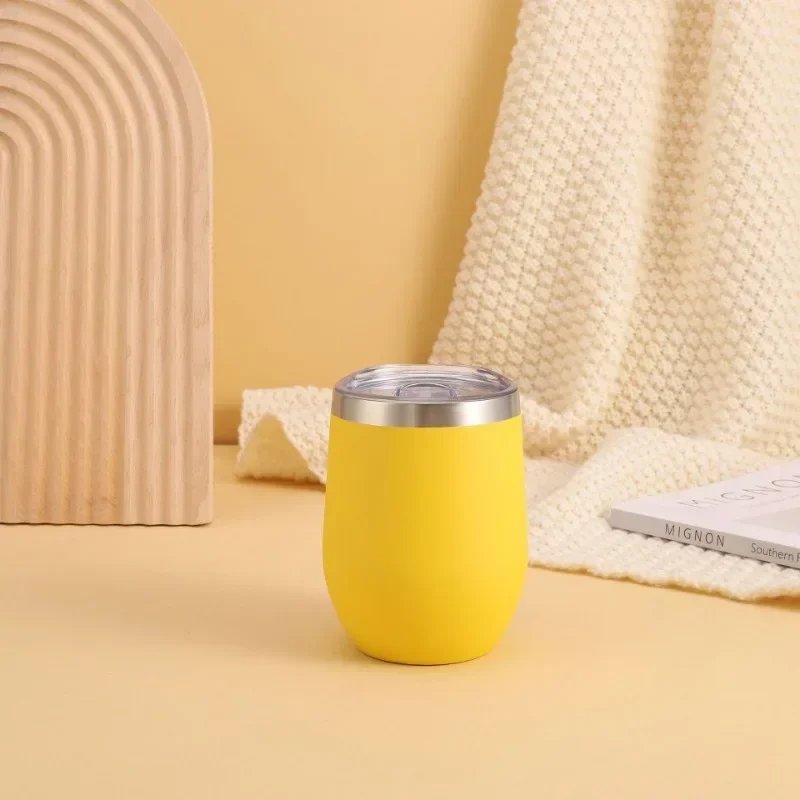 360ml 12oz Thermal Insulated Stainless Steel Tumbler Double Wall Water Bottle Portable To Go Coffee Mug Travel Dinking Cup