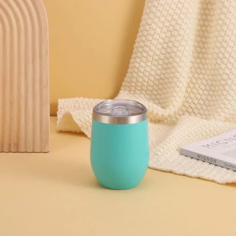360ml 12oz Thermal Insulated Stainless Steel Tumbler Double Wall Water Bottle Portable To Go Coffee Mug Travel Dinking Cup