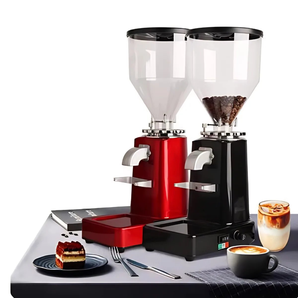 Electric Coffee Bean Grinder 35oz Flat Burr Coffee Grinder with 19 Grinding Settings 800g Electric Coffee Mill Machine