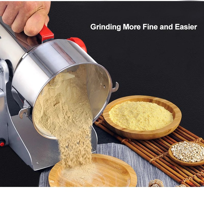 BioloMix Dry Food Grinder Mill 800g 700g - Grain Spice Herb Cereal Coffee Grinder Gristmill for Flour Powder Crushing