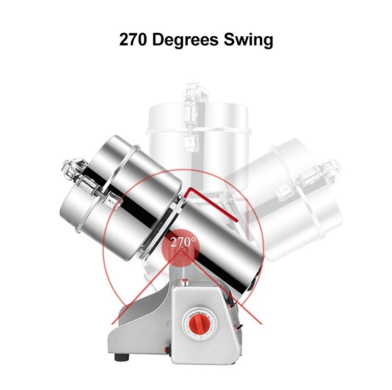 BioloMix Dry Food Grinder Mill 800g 700g - Grain Spice Herb Cereal Coffee Grinder Gristmill for Flour Powder Crushing