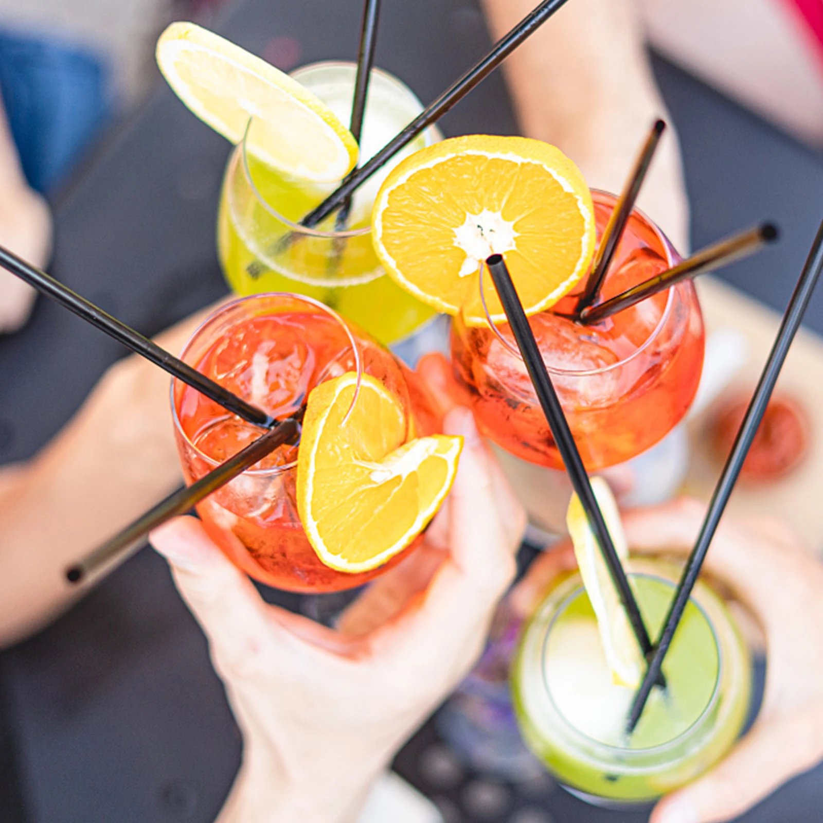 100-1500PCS Colorful Bendable Straw Flexible Drinking Straw for Milk Tea Bar Party Rietjes Drinking Wedding Kitchen Beverage Str