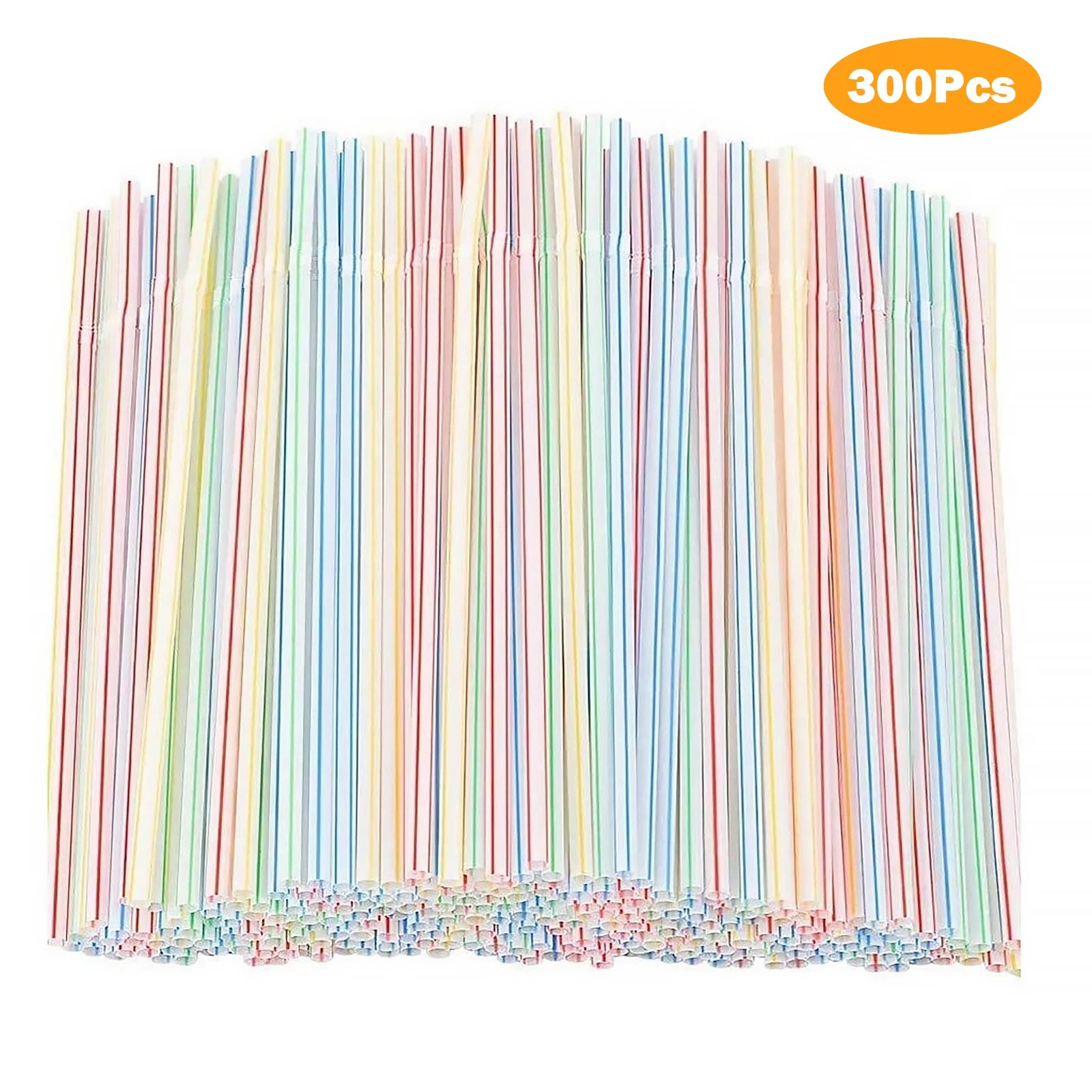 100-1500PCS Colorful & Black Flexible Drinking Straws for Parties Wedding Kitchen Wholesale for Home Parties Milk Juice Drinks