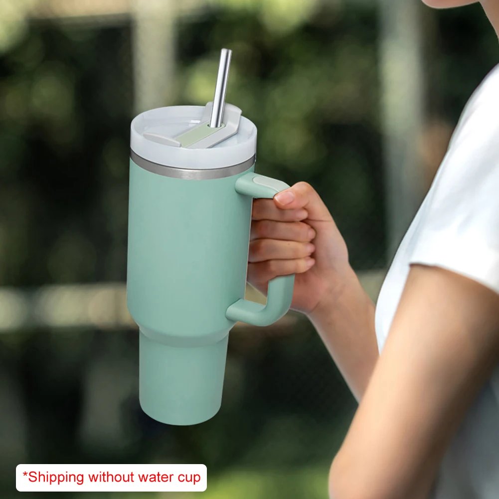 4Pcs Stainless Steel Straw with Straw Cleaner Replacement Straw Metal Straw for Stanley 40oz Cup Accessories