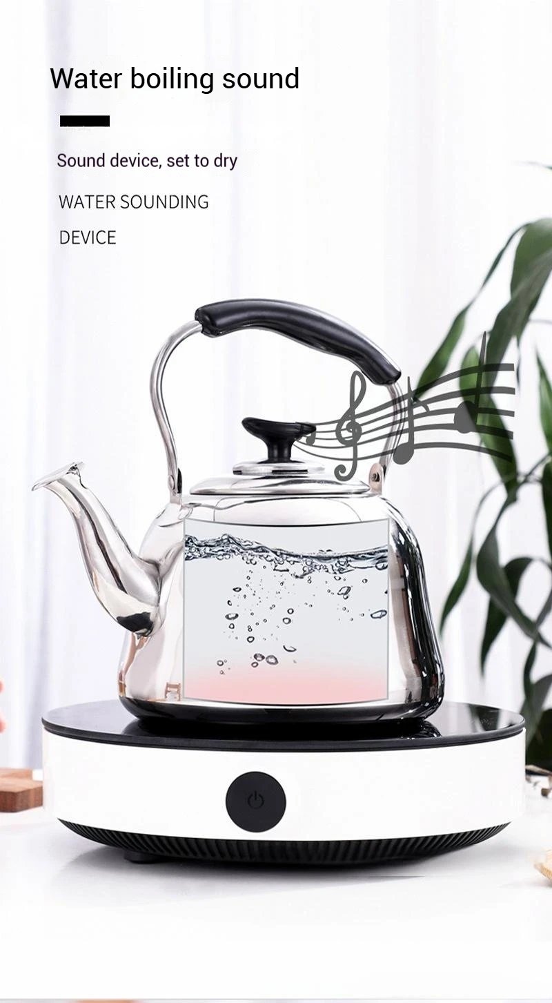 2.1 Quart Stainless Steel Whistling Tea Kettle for Stovetop &ndash; Classic Teapot with Tea Infuser, Foldable Heat-Resistant Handle