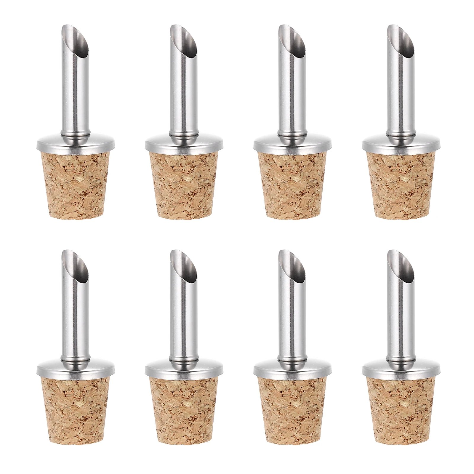 8Pcs Stainless Steel Bottle Pourers Olive Oil Cork Dispenser Pourers Wine Bottle Stoppers for Oil Beer Drink Water Bottle 8Pcs Stainless Steel Bottle Pourers Olive Oil Cork Dispenser Pourers Wine Bottle Stoppers for Oil Beer Drink Water Bottle