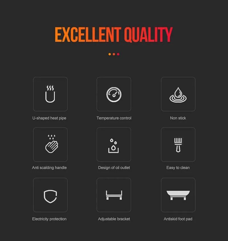 1500W Outdoor Indoor Griddle Large Barbecue Hot Plate Electric Camping Teppanyaki Non-stick Electric BBQ Grill Smokeless Griddle