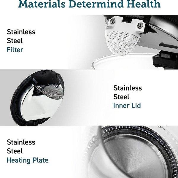 Electric Kettle with Stainless Steel Filter and Inner Lid, 1200W Wide Opening 1.7L Glass Tea Kettle & Hot Water Boiler Electric Kettle with Stainless Steel Filter and Inner Lid, 1200W Wide Opening 1.7L Glass Tea Kettle & Hot Water Boiler