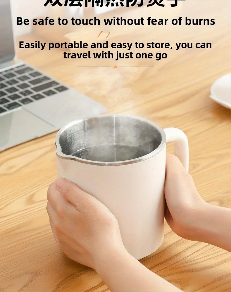 Travel Folding Kettle Outdoor Portable Small Folding Kettle 304 Stainless Steel Electric Kettle Boiler