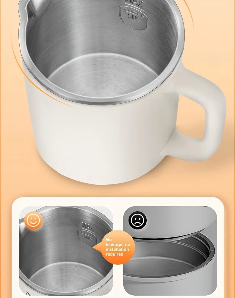 Travel Folding Kettle Outdoor Portable Small Folding Kettle 304 Stainless Steel Electric Kettle Boiler