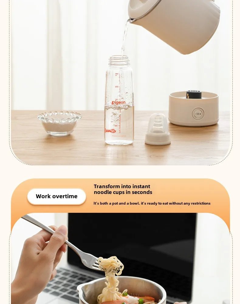 Travel Folding Kettle Outdoor Portable Small Folding Kettle 304 Stainless Steel Electric Kettle Boiler