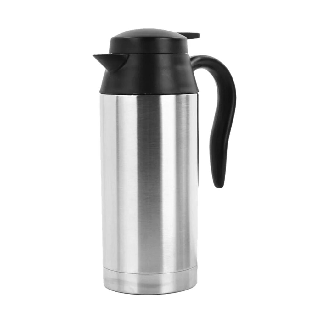 12V 24V Electric Heating Car Kettle Camping Travel Kettle Water Coffee Milk Thermal Mug 750/450ML Heating Cup Stainless Steel