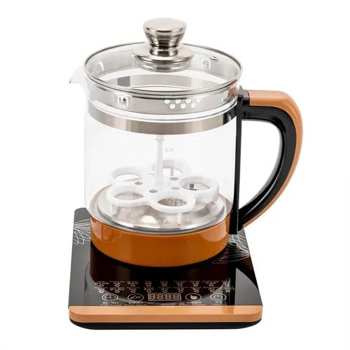 1.8L Electric Glass Tea Kettle - Multifunction Hot Water Boiler with Keep Warm & 6 Temp Settings, BPA-Free  glass teapot