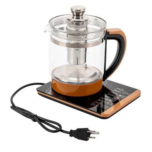 1.8L Electric Glass Tea Kettle - Multifunction Hot Water Boiler with Keep Warm & 6 Temp Settings, BPA-Free  glass teapot