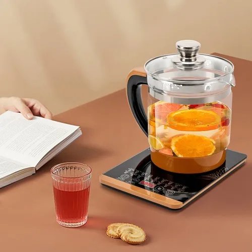 1.8L Electric Glass Tea Kettle - Multifunction Hot Water Boiler with Keep Warm & 6 Temp Settings, BPA-Free  glass teapot