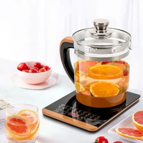 1.8L Electric Glass Tea Kettle - Multifunction Hot Water Boiler with Keep Warm & 6 Temp Settings, BPA-Free  glass teapot