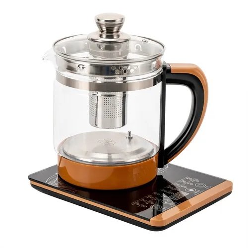 1.8L Electric Glass Tea Kettle - Multifunction Hot Water Boiler with Keep Warm & 6 Temp Settings, BPA-Free  glass teapot