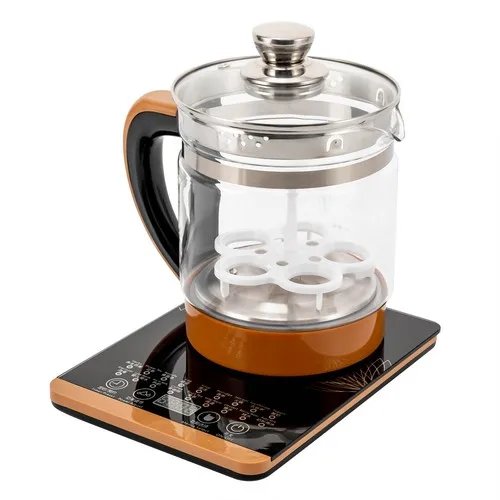 1.8L Electric Glass Tea Kettle - Multifunction Hot Water Boiler with Keep Warm & 6 Temp Settings, BPA-Free  glass teapot