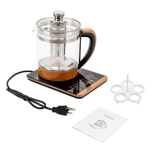 1.8L Electric Glass Tea Kettle - Multifunction Hot Water Boiler with Keep Warm & 6 Temp Settings, BPA-Free  glass teapot