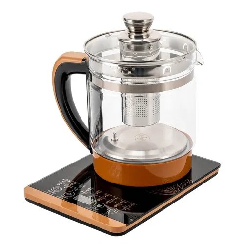 1.8L Electric Glass Tea Kettle - Multifunction Hot Water Boiler with Keep Warm & 6 Temp Settings, BPA-Free  glass teapot