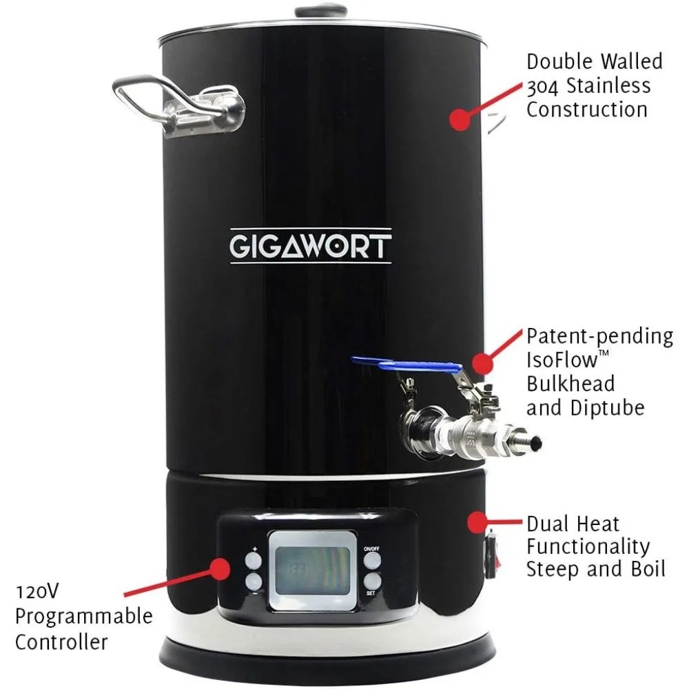 Gigawort&trade; Electric Boil Kettle - 4.4 Gallon For Homebrewing