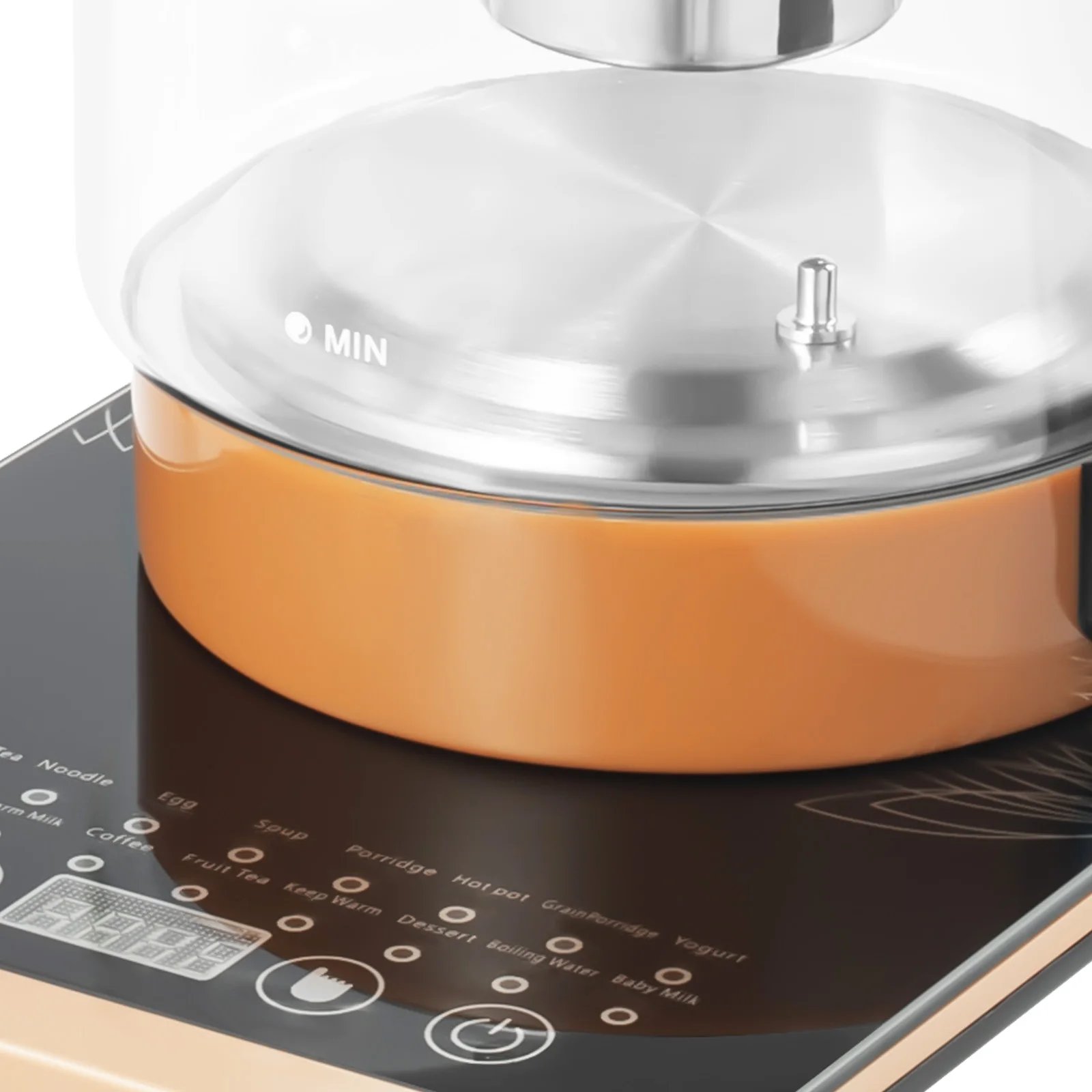 1.8L 800W Electric Health Pot Electric Glass Kettle for Boiling Water Tea Maker Electric Kettle Tea Maker with 18 Smart Menu