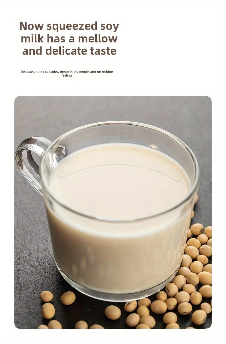Soybean Milk Multi Functional Milk Maker with 50oz Large Capacity, and Automatic Cleaning Function Blenders