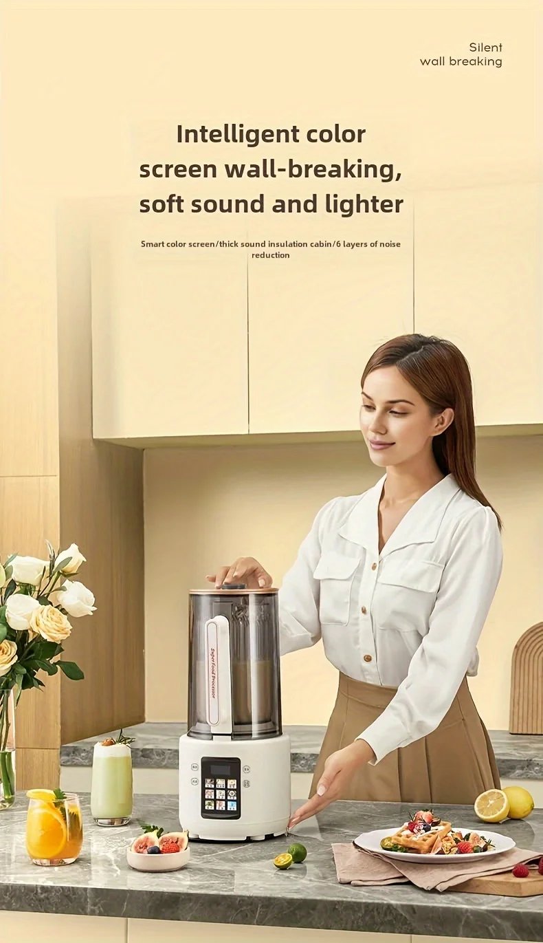 Soybean Milk Multi Functional Milk Maker with 50oz Large Capacity, and Automatic Cleaning Function Blenders