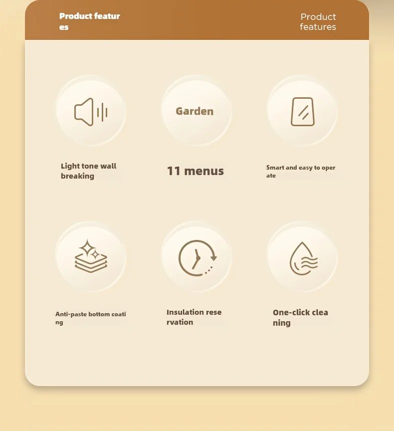 Soybean Milk Multi Functional Milk Maker with 50oz Large Capacity, and Automatic Cleaning Function Blenders