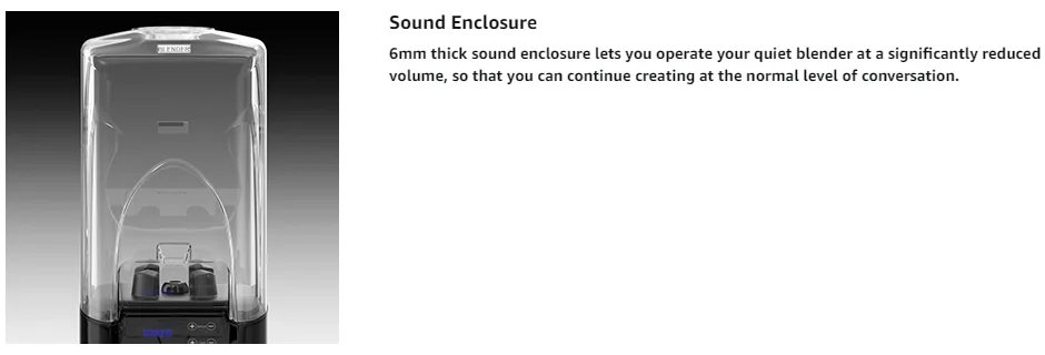 Commercial Quiet Shield Blender 2200W Professional Blenders 2.2L/ 74oz BPA-Free Pitcher for Ice Crushing, Shakes and Smoothies