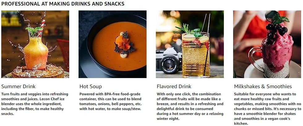 Commercial Quiet Shield Blender 2200W Professional Blenders 2.2L/ 74oz BPA-Free Pitcher for Ice Crushing, Shakes and Smoothies