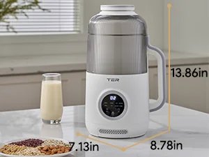 10-in-1 Multifunctional Nut Milk Maker 40oz Electric Blender Machine for Homemade Almond Oat Soy Juice Soup Soybean Milk Maker