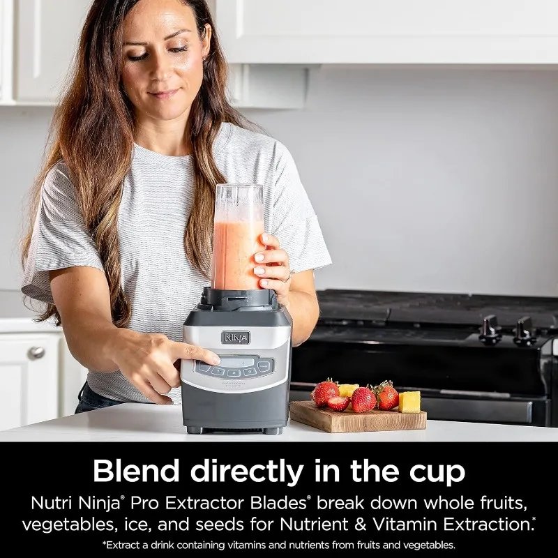 Ninja Blender, For-Smoothies, Salsa, Shakes, Slush, and-Frozen Drinks, Blender, Pitcher, and-Lid,Blender for-Kitchen,Crushes Ice