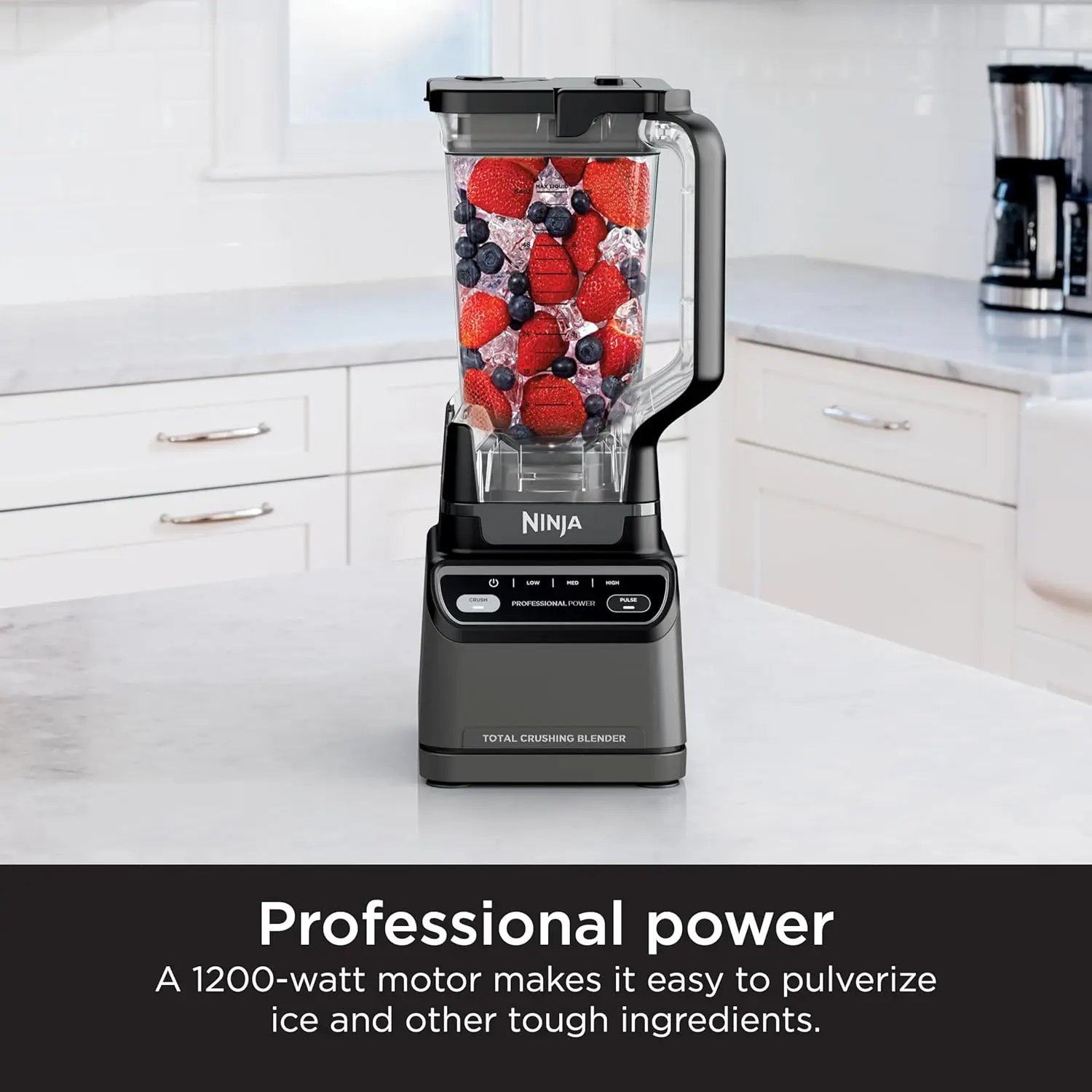 Ninja Blender, For-Smoothies, Salsa, Shakes, Slush, and-Frozen Drinks, Blender, Pitcher, and-Lid,Blender for-Kitchen,Crushes Ice