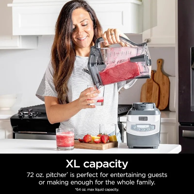 Ninja Blender, For-Smoothies, Salsa, Shakes, Slush, and-Frozen Drinks, Blender, Pitcher, and-Lid,Blender for-Kitchen,Crushes Ice